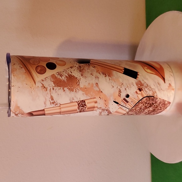 20 Oz. Stainless Steel "But First Makeup" Insulated Tumbler - Picture 7 of 8